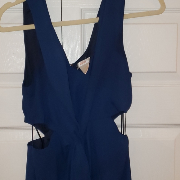 Esley Navy Blue Jumpsuit-Size Medium - Picture 3 of 4